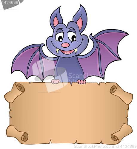Image of Bat holding parchment image 1