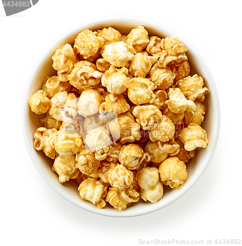 Image of bowl of caramel popcorn