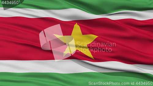 Image of Closeup Suriname Flag