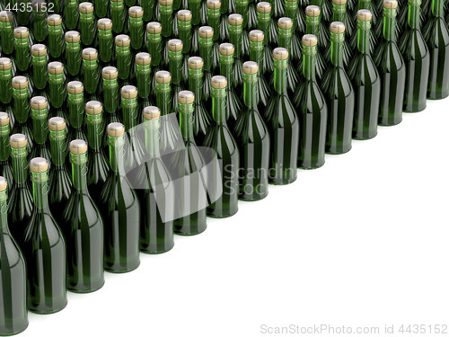 Image of Group of champagne bottles