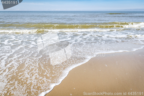 Image of Water coming in on a Scandinavian beach