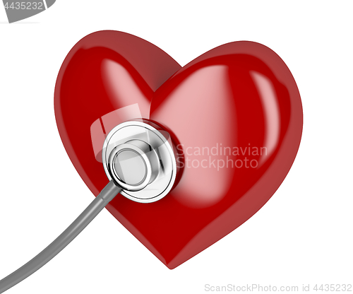 Image of Heart and stethoscope