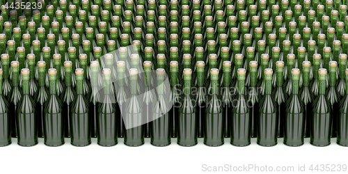 Image of Many champagne bottles