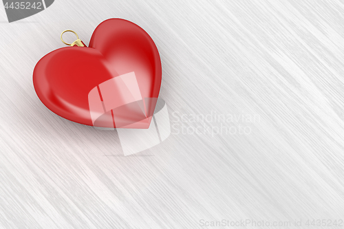 Image of Heart shaped Christmas ornament
