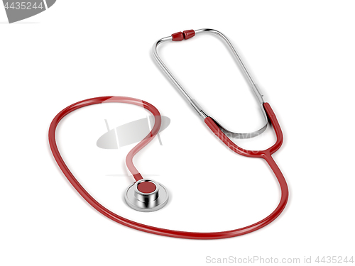 Image of Stethoscope on white background