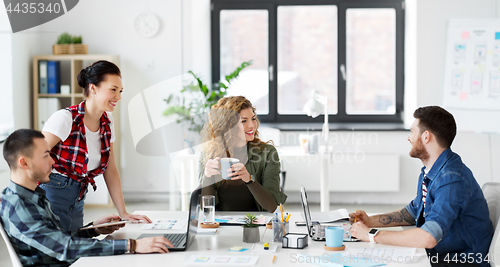 Image of creative team working on user interface at office