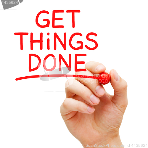 Image of Get Things Done Red Marker Concept