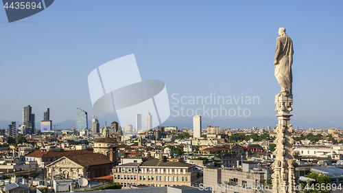 Image of a view over Milan Italy