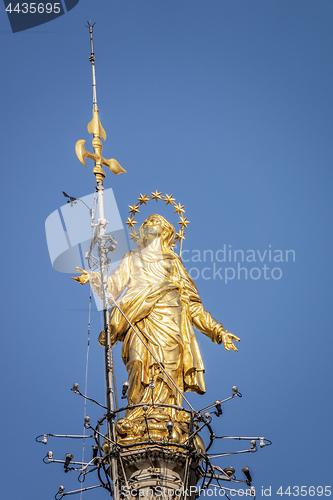 Image of a the Madonna Milan cathedral Italy