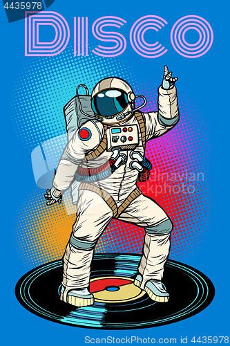 Image of Disco. Astronaut dances