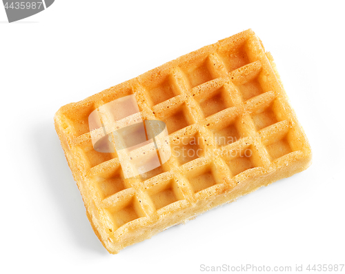 Image of waffle on white background