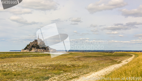 Image of The Path to Mont Saint Michel Abbey