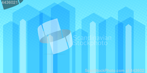 Image of blue geometric background