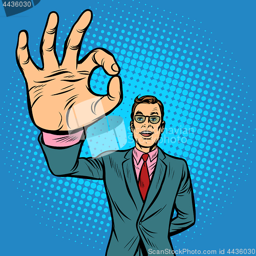 Image of man OK gesture