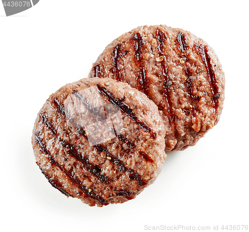 Image of freshly grilled burger meat