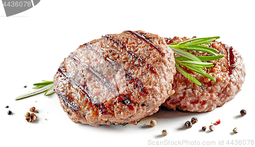 Image of freshly grilled burger meat