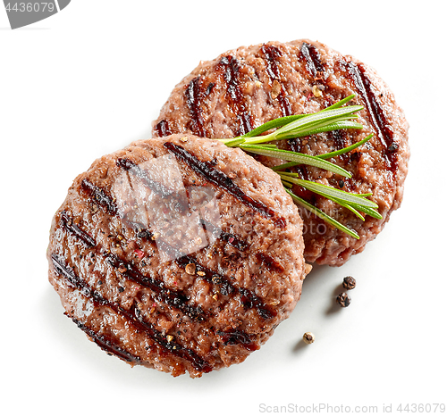 Image of freshly grilled burger meat