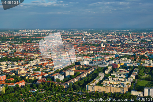 Image of Aerial view of Munich. Munich, Bavaria, Germany