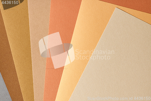 Image of colored paper in autumn colours