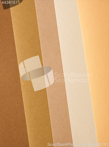 Image of colored paper in autumn colours