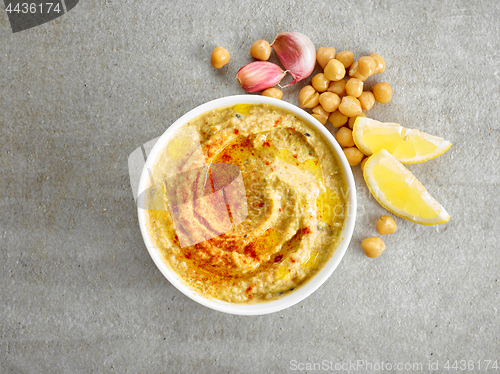 Image of bowl of hummus