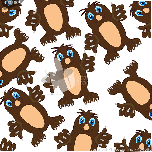 Image of Animal mole pattern on white background is insulated
