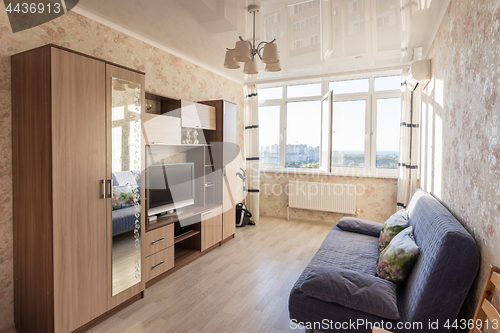 Image of Interior of a small studio living room