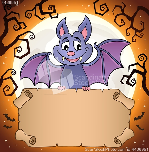 Image of Bat holding parchment image 2