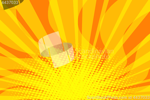 Image of yellow Sunny pop art background