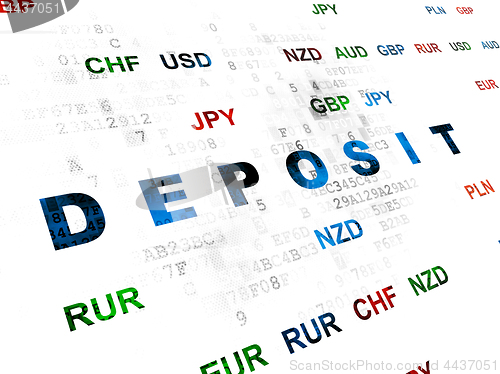 Image of Banking concept: Deposit on Digital background