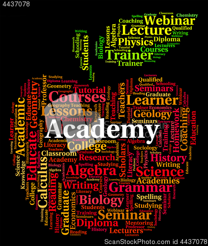Image of Academy Word Shows Polytechnics School And Schools