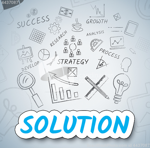 Image of Solution Ideas Means Solve Planning And Consider