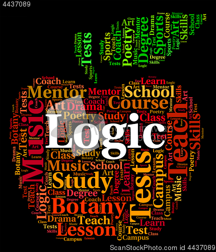 Image of Logic Word Means Common Sense And Logical