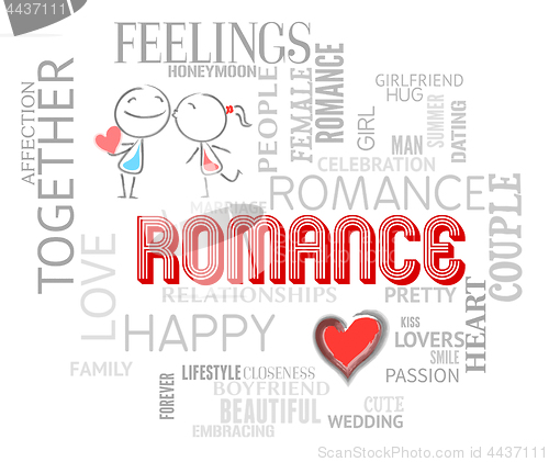 Image of Romance Words Shows Find Love And Affection