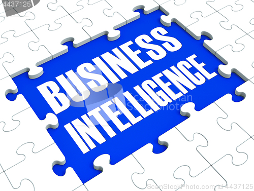 Image of Business Intelligence Puzzle Shows Company\'s Opportunities