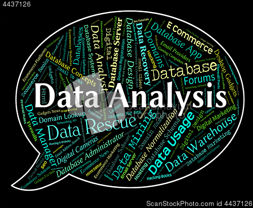 Image of Data Analysis Means Analytic Text And Word