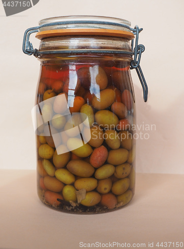 Image of Olives vegetables in brine