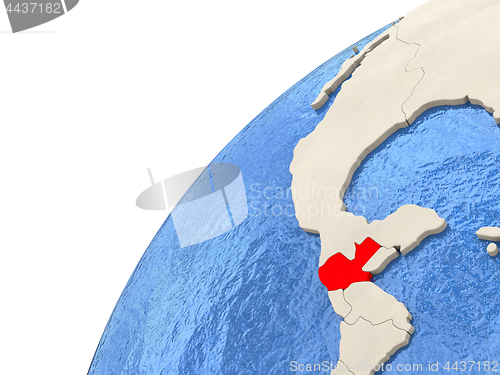 Image of Guatemala on globe