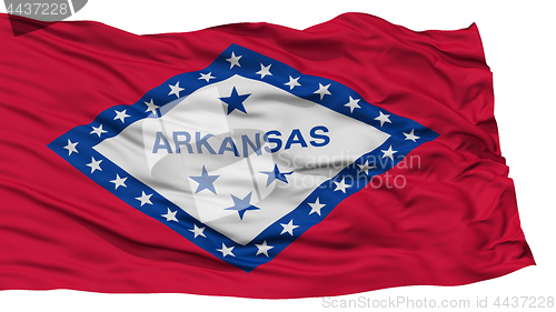 Image of Isolated Arkansas Flag, USA state