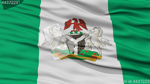 Image of Closeup Nigeria City Flag, Nigeria