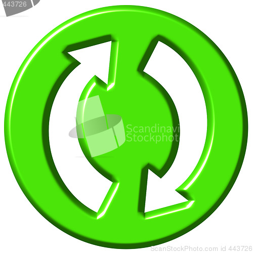 Image of 3D Recycling Symbol