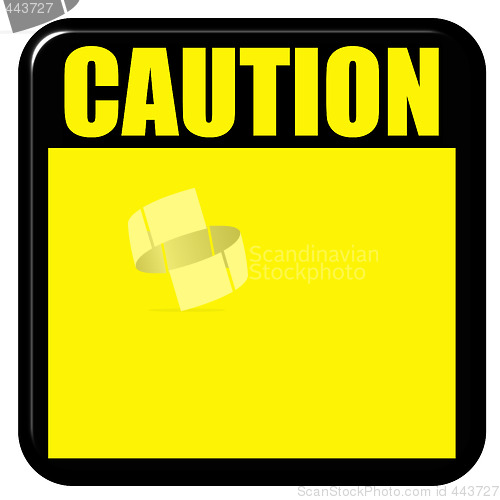 Image of 3D Caution Sign