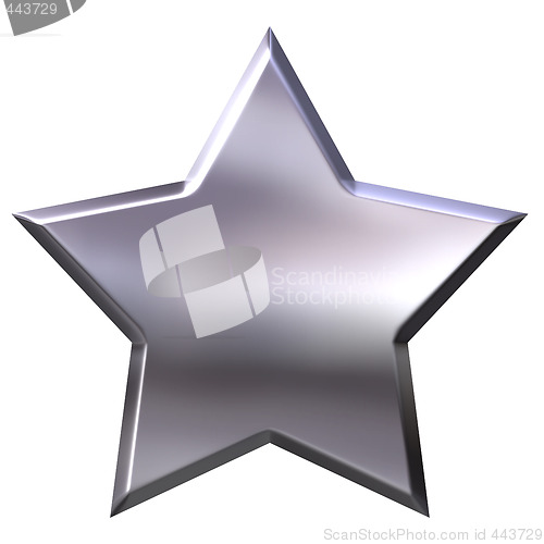 Image of 3D Silver Star