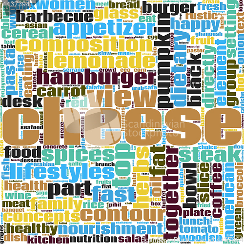 Image of Cheese word cloud