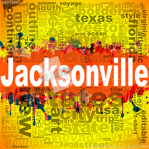 Image of Jacksonville word cloud design