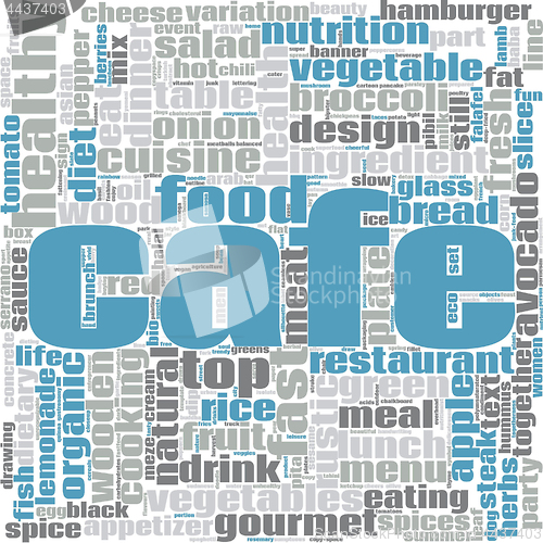 Image of Cafe word cloud