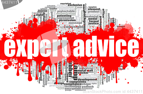 Image of Expert advice word cloud