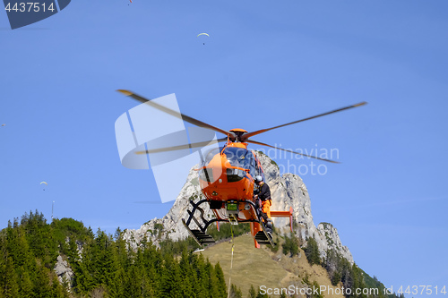 Image of Mountain rescue helicopter