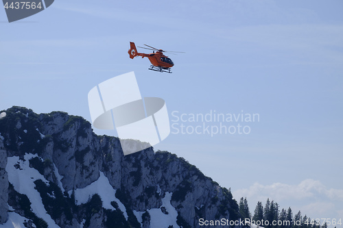 Image of Mountain rescue helicopter