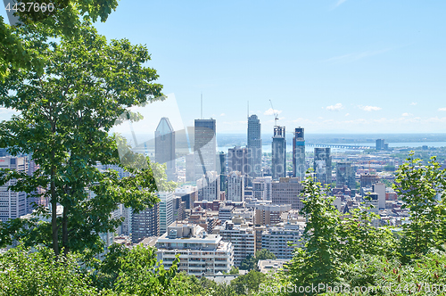 Image of scenic view of summer Montreal